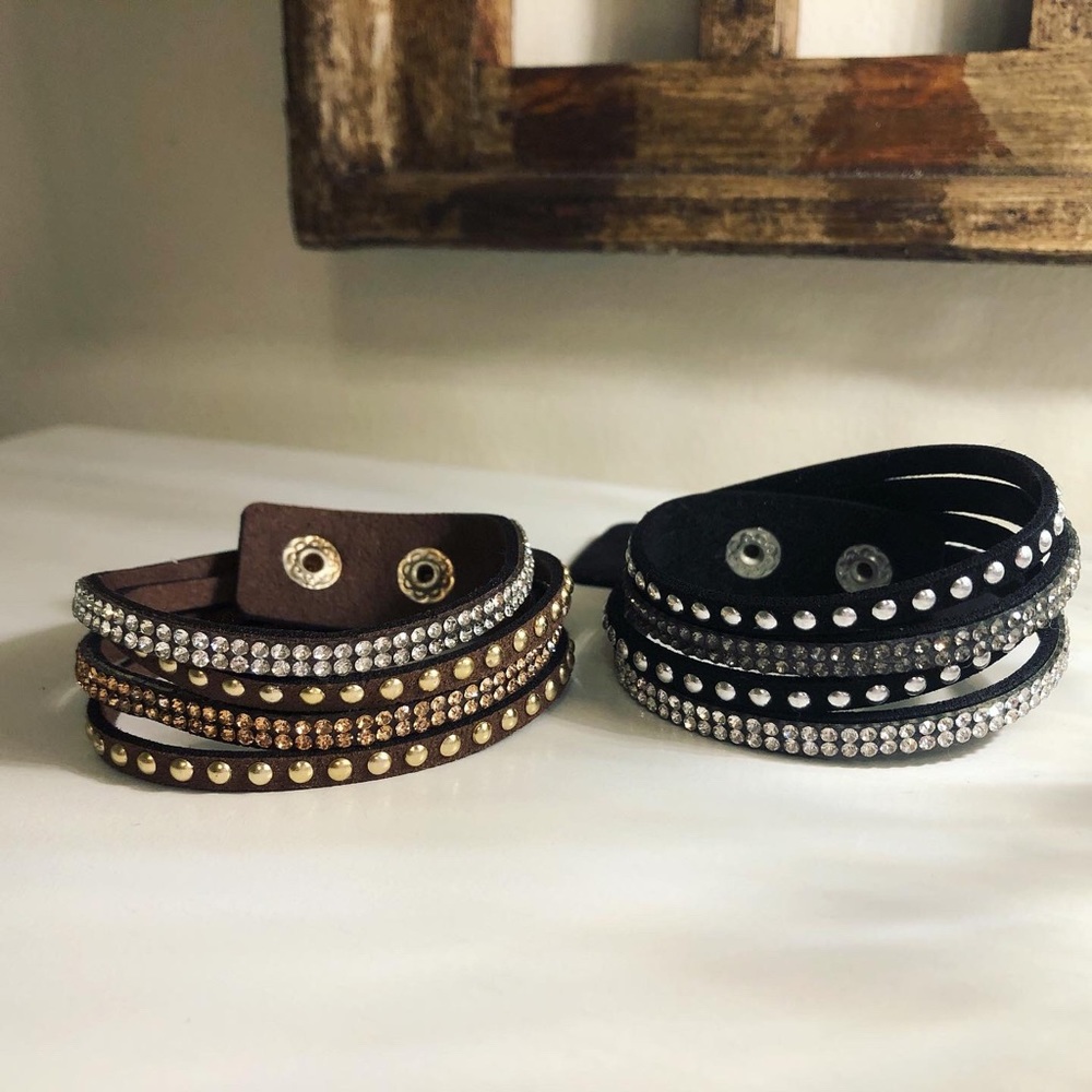 Maurices Leather Snap Bracelets